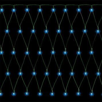 Гирлянда "Сетка", 100 LED, "Jumi" 1x1 м, цвет голубой 1093061300 фото