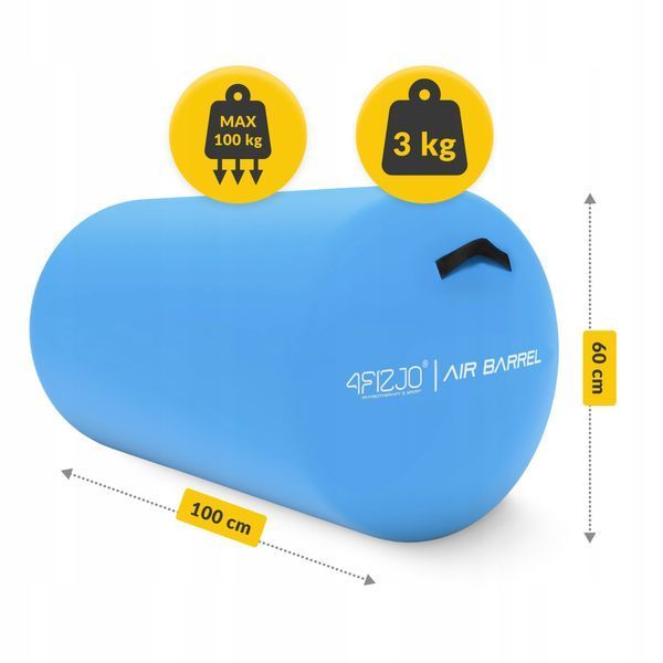 Повітряна бочка для гімнастики 4FIZJO Air Barrel 100 x 60 см Blue (P-5905973403108) 50005390 фото