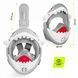 TSUNAMI Shark Snorkeling Маска для подводного плавания всего лица, детский серый (P-5905973405447) 50005499 фото 6