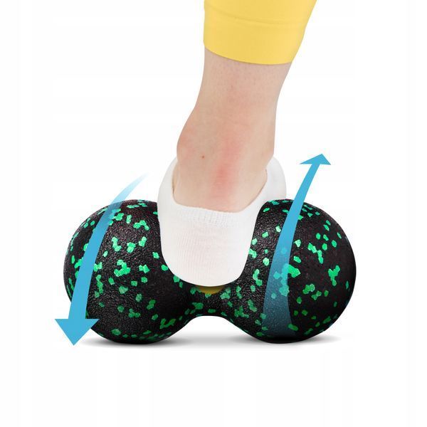 Двойной массажный мяч 4FIZJO EPP DuoBall 08 черный/зеленый (P-5907222931295) 50001366 фото