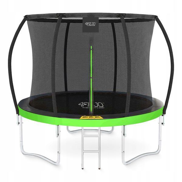 Батут із внутрішньою сіткою 4FIZJO PRO 8FT 252 см Black/Green (P-5907739314161) 50004241 фото