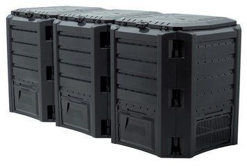 Компостер садовий PROSPERPLAST MODULE COMPOGREEN 1200 л, чорний 897959487 фото