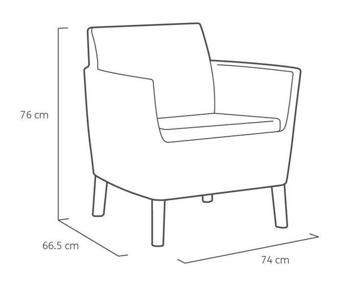 Комплект садових меблів Keter Salemo 3 seater set, коричневий 1187794297 фото