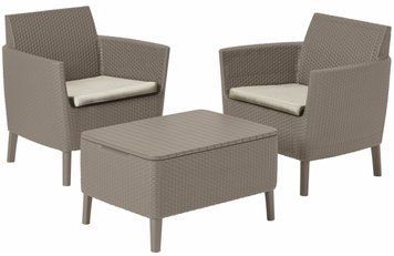 Комплект садовой мебели Keter Salemo balcony set, капучино - песок 897959355 фото