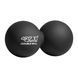 Масажний м'яч подвійний 4FIZJO Lacrosse Double Ball 6.5 x 13.5 см Black (P-5907222931226) 50001372 фото 2