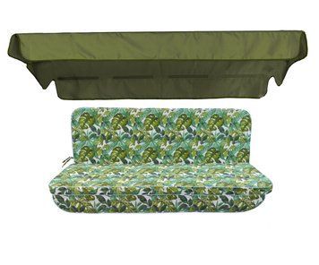 Комплект подушок для гойдалки eGarden ONA VERDE 170x110x6 хакі тент 120х200 5258 фото