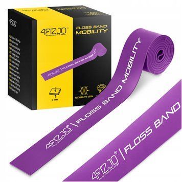 Стрічка компресійна для флосингу 4FIZJO Floss Band 207 x 5 x 0.1 см Violet (P-5905973405201) 50005355 фото