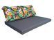 Комплект водовідштовхуючих подушок для палет-дивана eGarden FLORAL 120x80x10/120x60x20 5201 фото 2