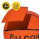 М'яч баскетбольний Falcon Classic Orange Size 5 (P-5905973404259) 50005250 фото 5