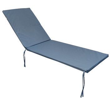 Матрац для шезлонга eGarden RIO 195x58x4 см джинсовий 5742 фото