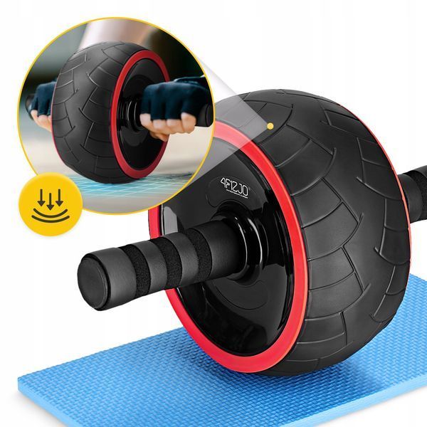 Ролик (гимнастическое колесо) для пресса 4FIZJO Ab Wheel XL Черный/Красный (P-5907739312747) 50002944 фото