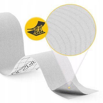 Стрічка кінезіологічна (кінезіо тейп) 4FIZJO 5 см x 5 м White (P-5907739318831) 50004791 фото