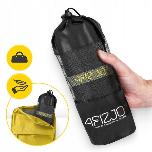 Спортивное полотенце 4FIZJO 130 x 75 см в микрофибре серого цвета (P-5907739317261) 50004594 фото