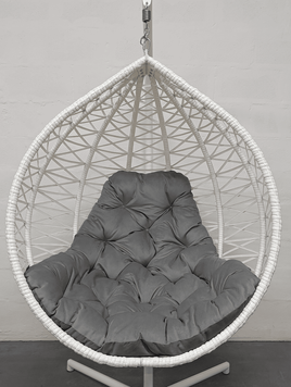 Подушка для кресла-кокона велюр 19 серый опал 5920 фото
