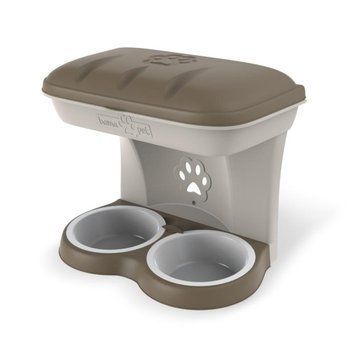 Подставка для корма пластиковая Food Stand Maxi 50x29x52h серо-бежевый 30004041 фото