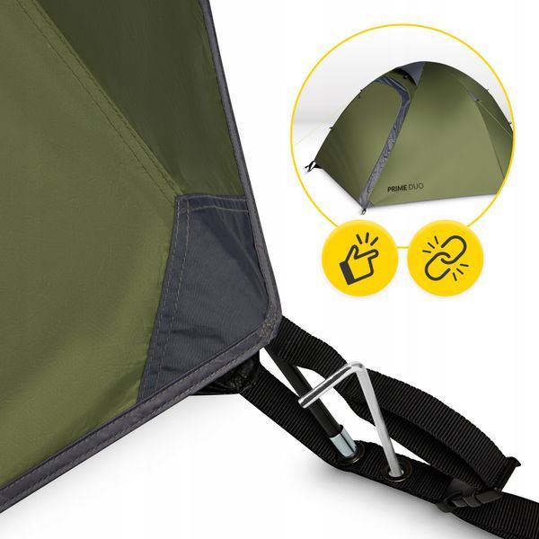 Намет туристичний Mountain Goat Prime Duo 2-місний Olive (P-5905973406567) 50005560 фото