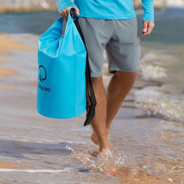 TSUNAMI Dry Pack 20 л водонепроницаемый небесно-голубой герметичный пакет (P-5905973400022) 50004939 фото