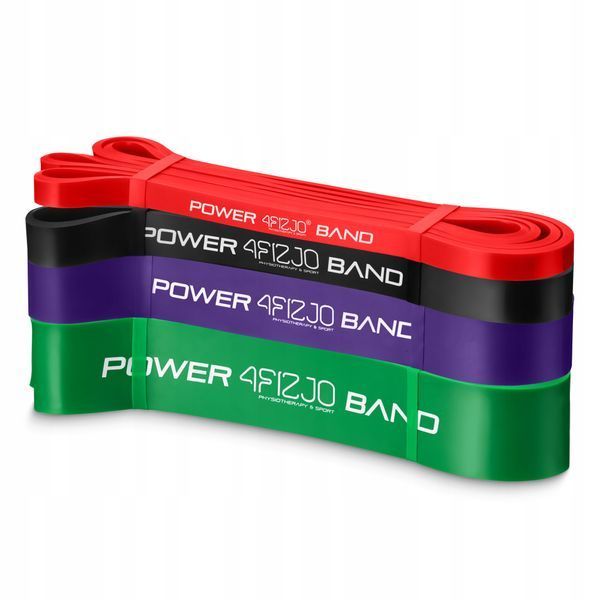 Еспандер-петля 4FIZJO Power Band 6-36 кг резина для фітнесу і спорту, набір 4 шт Mix (P-5907222931844) 50001891 фото