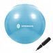 М'яч для фітнесу (фітбол) Springos 55 см Anti-Burst FB0006 Sky Blue 50002405 фото 1