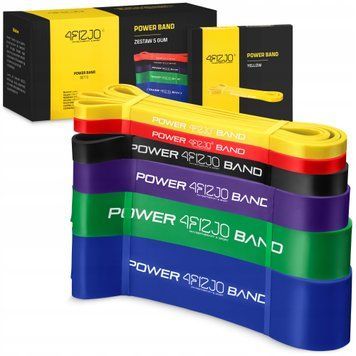 Еспандер-петля 4FIZJO Power Band 2-46 кг резина для фітнесу і спорту, набір 6 шт Mix (P-5907222931875) 50001892 фото