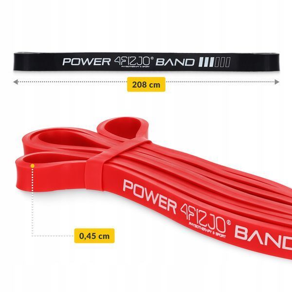 Еспандер-петля 4FIZJO Power Band 2-46 кг резина для фітнесу і спорту, набір 6 шт Mix (P-5907222931875) 50001892 фото