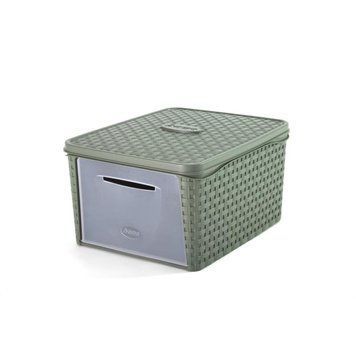 Контейнер для зберігання INFINITY 31x40,5x21,2h 20л зелений 30003971 фото