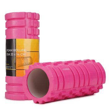 Масажний ролик Cornix EVA 33 x 14 см (валик, роллер) XR-0031 Pink 50003822 фото