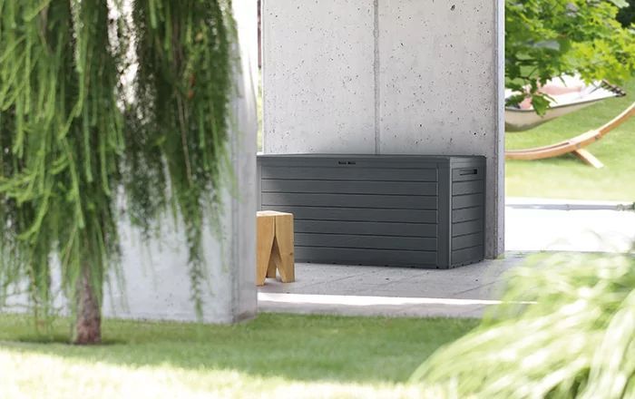 Ящик для наружного хранения PROSPERPLAST WOODEBOX 190 л, коричневый 1650588600 фото