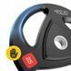Диск олімпійський 4FIZJO 1 x 25 кг 51 мм металевий, прогумований Black (P-5905973401302) 50005514 фото 6