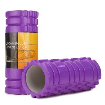 Масажний ролик Cornix EVA 33 x 14 см (валик, роллер) XR-0032 Violet 50003823 фото