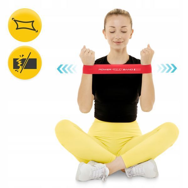 Резинка для фітнесу 4FIZJO Mini Power Band 0.4 мм 1-3 кг Red (P-5907739310361) 50001394 фото