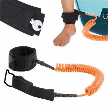 TSUNAMI SUP-Leash Черный/оранжевый защитный ремешок для доски (P-5907739316493) 50005467 фото