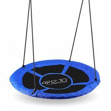 Гойдалка-гніздо кругла 4FIZJO XL 110 см Black/Blue (P-5907739316677) 50004820 фото