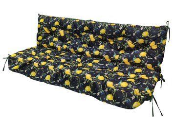 Матрас для гойдалки водовідштовхуючий eGarden CITRON 170x110x8 стьобаний 5804 фото