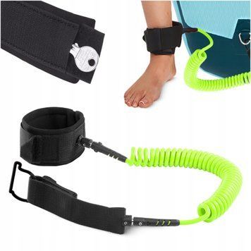 TSUNAMI SUP-Leash Черный/зеленый защитный ремень для доски (P-5907739316479) 50005468 фото