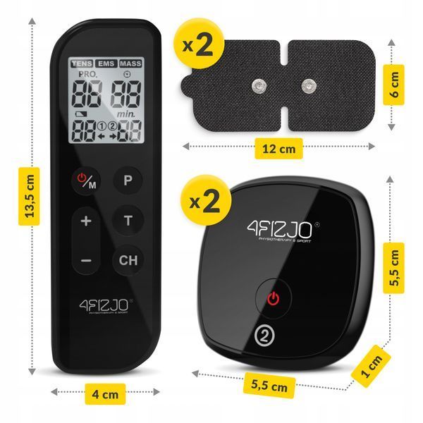 Апарат для електростимуляції м'язів 4FIZJO Combo EVO 3 в 1 (P-5905973404389) 50005418 фото