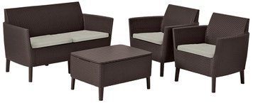 Комплект садових меблів Keter Salemo set, коричневий 897959358 фото