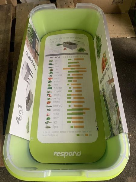 Горщик для рослин у вигляді міні-теплиці PROSPERPLAST RESPANA PLANTER комплект - лайм, 52 л 897959736 фото