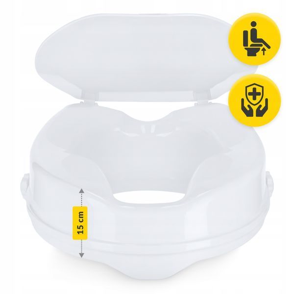 Насадка (надставка) на унітаз 4FIZJO 15 см White (P-5905973406444) 50005645 фото