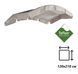 Тент (крыша) для качелей с округлой крышей eGarden 120х210 Sunsol Teflon бежевый 5729 фото