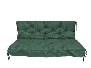 Матрас для качелей водоотталкивающий eGarden LOFT 170x110x8 стеганый темно-зеленый 5805 фото