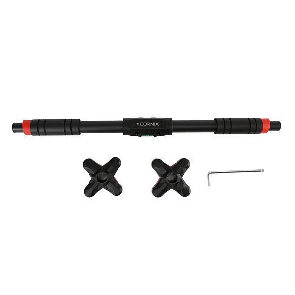 Раздвижной турник Cornix Pro+ 70-100 см XR-0286 Черный/Красный 50005061 фото