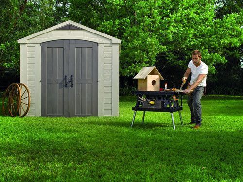 Садовый пластиковый домик KETER FACTOR 8x8 897957441 фото