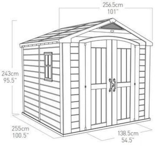 Садовый пластиковый домик KETER FACTOR 8x8 897957441 фото