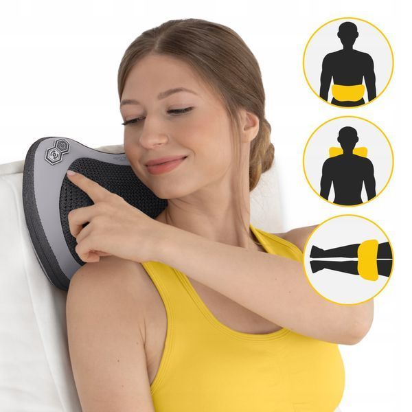 Подушка-масажер 4FIZJO Shiatsu Pro+ Black (P-5907739319159) 50004766 фото