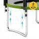Батут із зовнішньою сіткою 4FIZJO Classic 12FT 374 см Black/Green (P-5907739312914) 50005370 фото 4