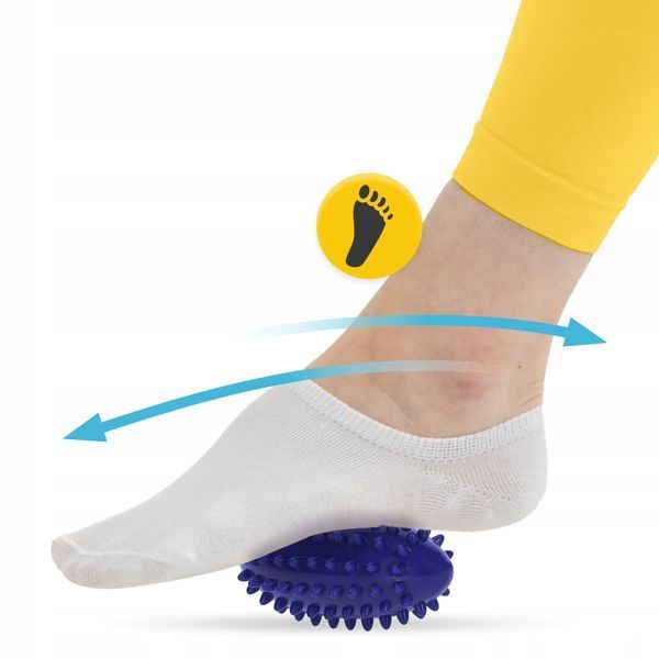 Огуречный массажный мяч 4FIZJO Spike Bean 11,5 x 5 см синий (P-5905973403306) 50005623 фото