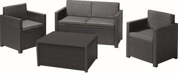 Комплект садових меблів Keter Monaco set, сірий 894911819 фото