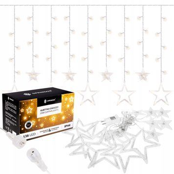 Гірлянда бахрома вулична (зовнішня) Springos 2 м 138 LED CL4012 Warm White 50002507 фото