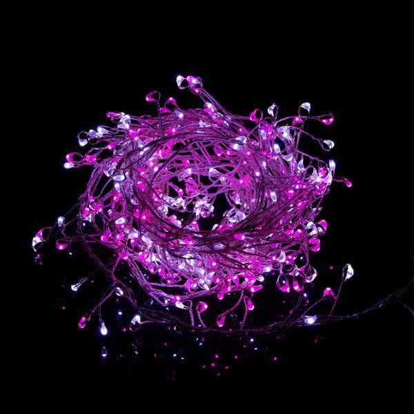 Гирлянда Springos 3 м 300 LED CL0091 Холодный Белый/Розовый 50003329 фото